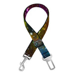 Abstract Colorful Galaxy Space Print Dog Seat Belt