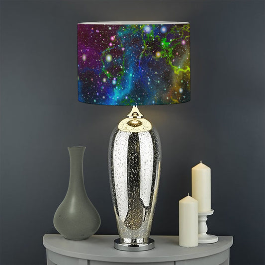 Abstract Colorful Galaxy Space Print Drum Lamp Shade