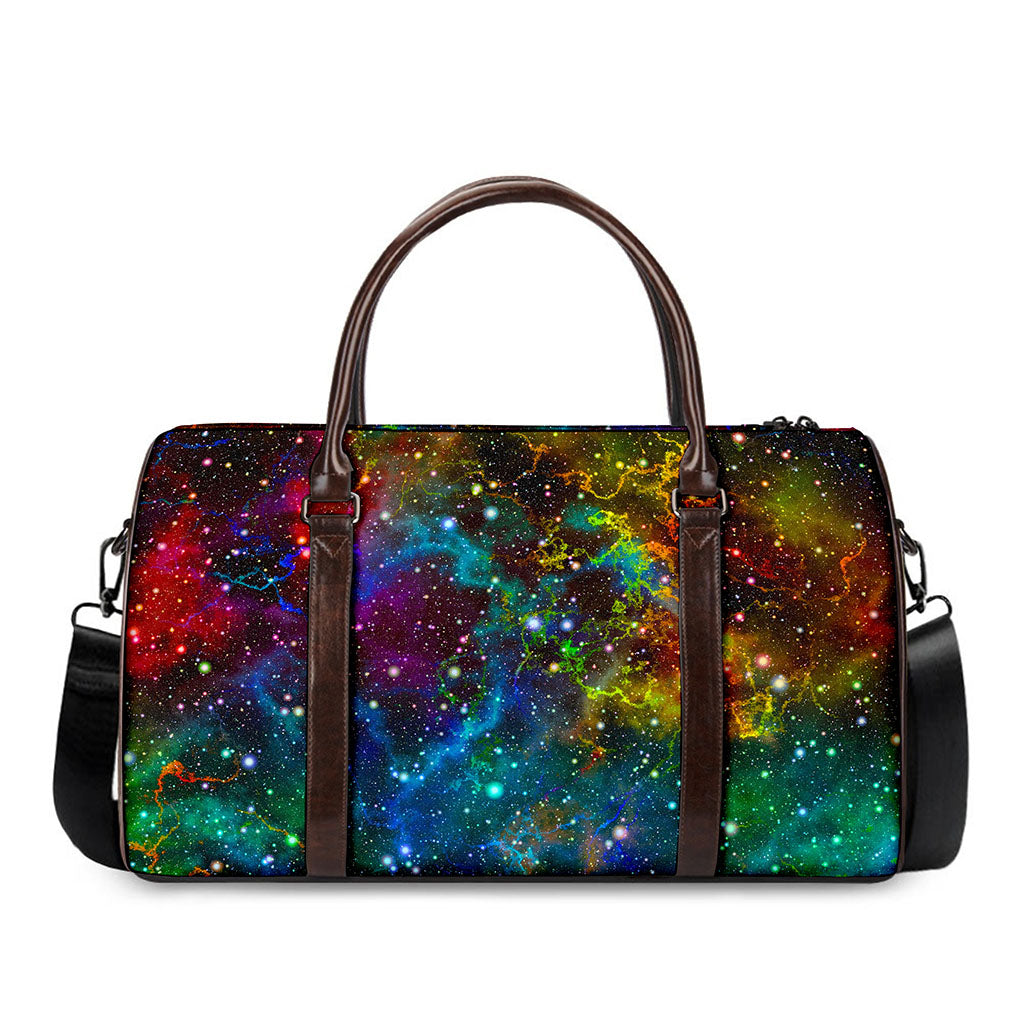 Abstract Colorful Galaxy Space Print Duffle Bag