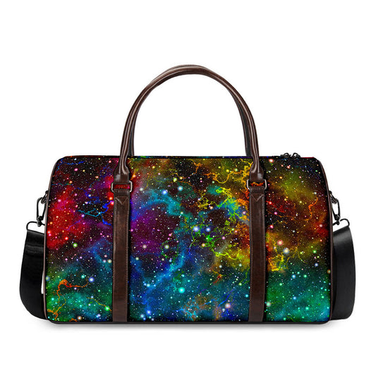 Abstract Colorful Galaxy Space Print Duffle Bag