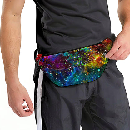 Abstract Colorful Galaxy Space Print Fanny Pack
