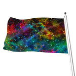 Abstract Colorful Galaxy Space Print Flag