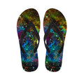 Abstract Colorful Galaxy Space Print Flip Flops