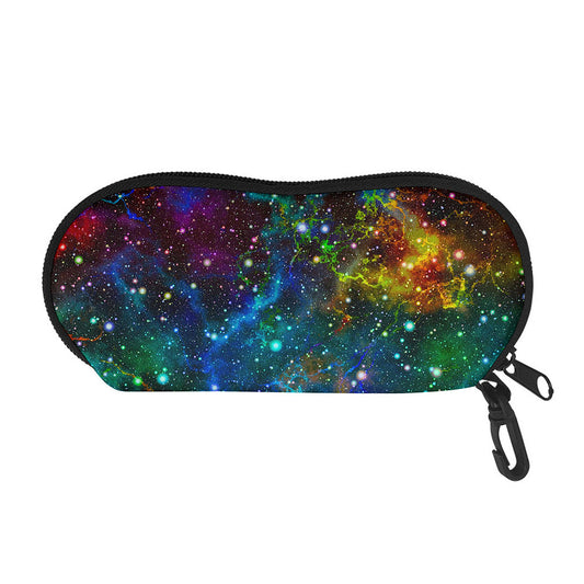 Abstract Colorful Galaxy Space Print Glasses Case