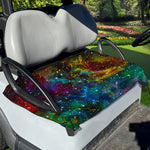 Abstract Colorful Galaxy Space Print Golf Cart Seat Cover
