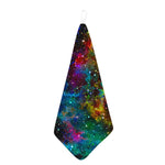 Abstract Colorful Galaxy Space Print Hand Towel