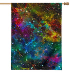 Abstract Colorful Galaxy Space Print House Flag