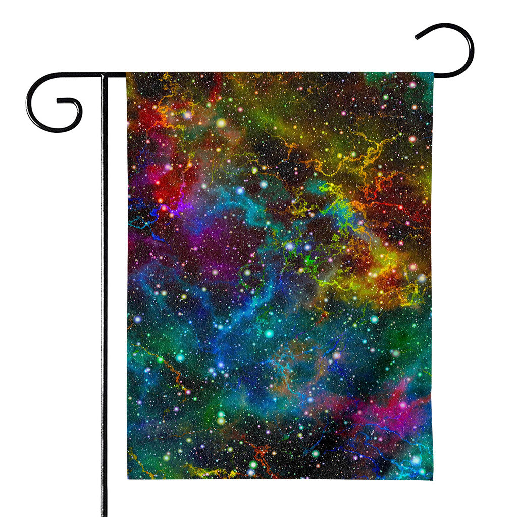Abstract Colorful Galaxy Space Print House Flag