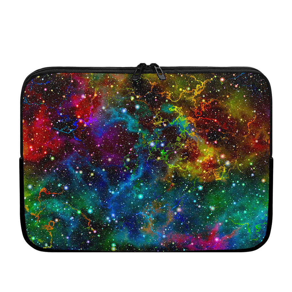 Abstract Colorful Galaxy Space Print Laptop Sleeve