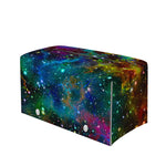 Abstract Colorful Galaxy Space Print Leather Tissue Box Cover