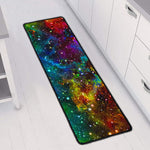 Abstract Colorful Galaxy Space Print Long Kitchen Mat