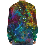 Abstract Colorful Galaxy Space Print Long Sleeve Baseball Jersey