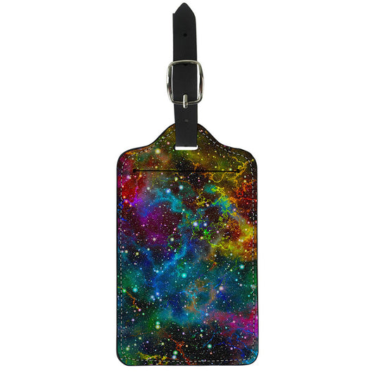Abstract Colorful Galaxy Space Print Luggage Tag