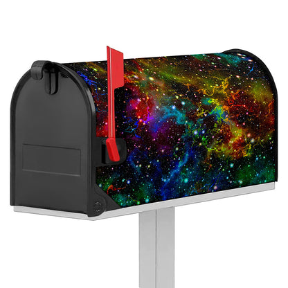 Abstract Colorful Galaxy Space Print Mailbox Cover