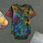 Abstract Colorful Galaxy Space Print Men's Bodysuit