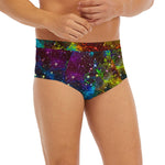 Abstract Colorful Galaxy Space Print Men's Briefs