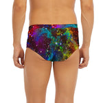 Abstract Colorful Galaxy Space Print Men's Briefs