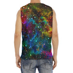 Abstract Colorful Galaxy Space Print Men's Fitness Tank Top