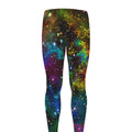 Abstract Colorful Galaxy Space Print Men's Leggings