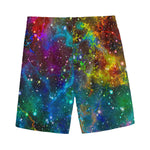 Abstract Colorful Galaxy Space Print Men's Sports Shorts