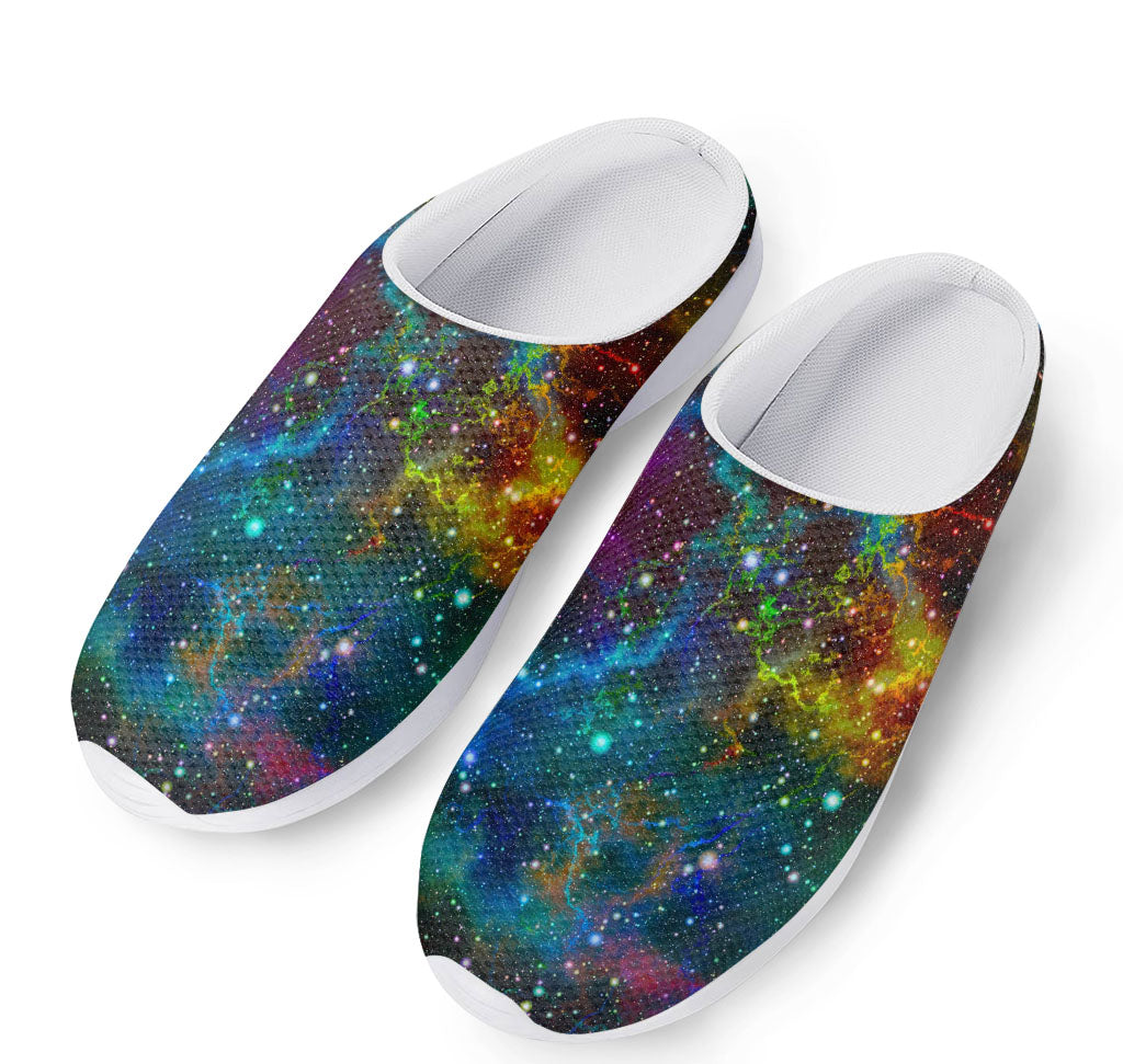 Abstract Colorful Galaxy Space Print Mesh Casual Shoes