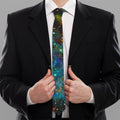 Abstract Colorful Galaxy Space Print Necktie
