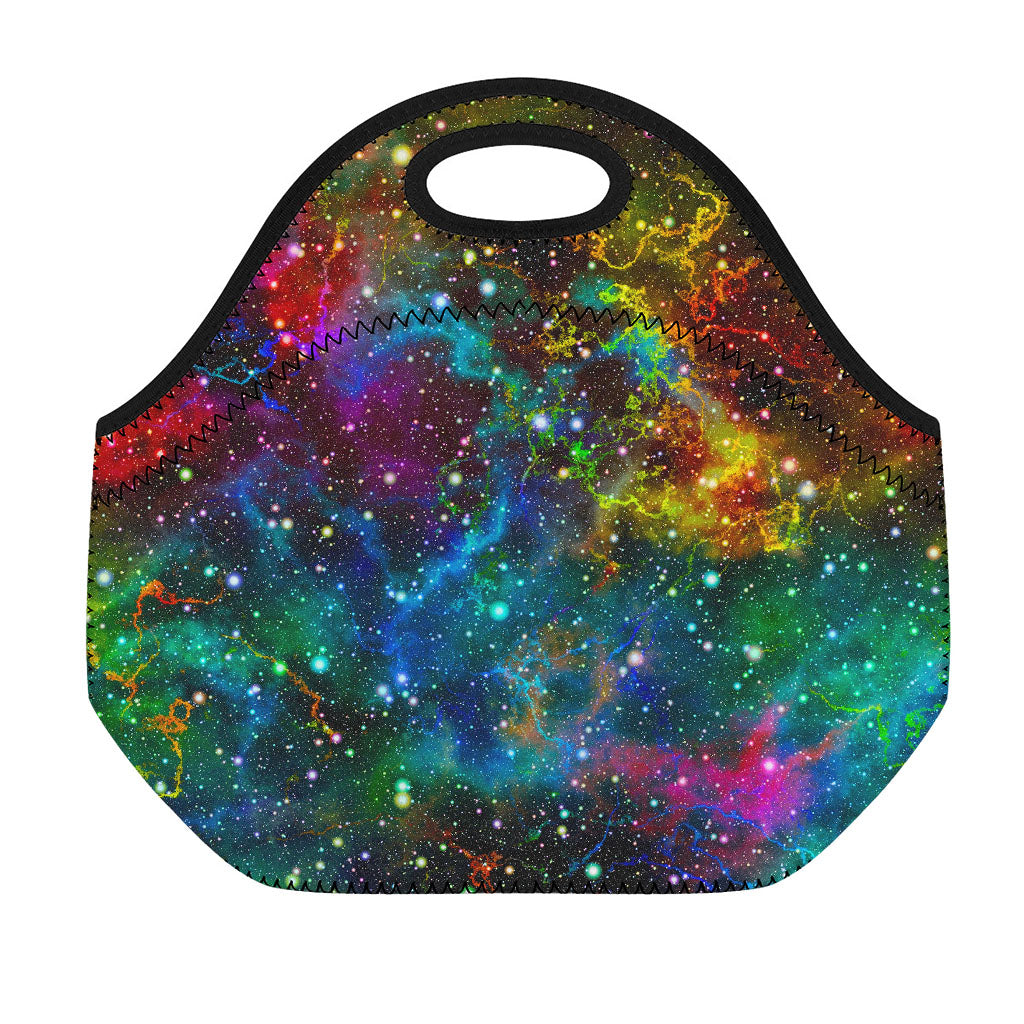 Abstract Colorful Galaxy Space Print Neoprene Lunch Bag
