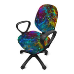 Abstract Colorful Galaxy Space Print Office Chair Cover