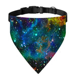 Abstract Colorful Galaxy Space Print Over The Collar Dog Bandana