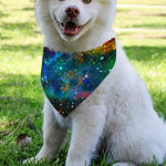 Abstract Colorful Galaxy Space Print Over The Collar Dog Bandana