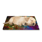 Abstract Colorful Galaxy Space Print Pet Cooling Mat Cover