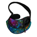 Abstract Colorful Galaxy Space Print Pet Sling Carrier