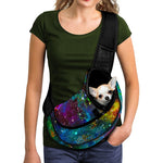 Abstract Colorful Galaxy Space Print Pet Sling Carrier