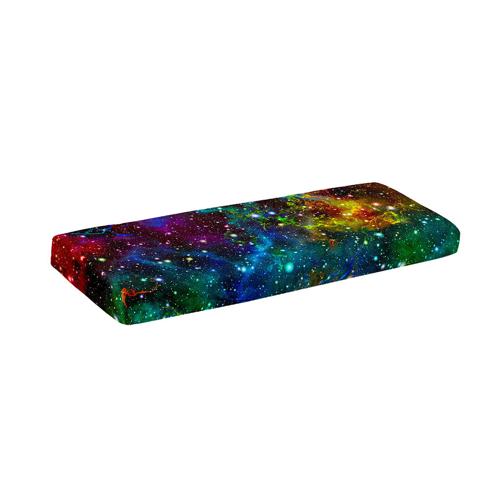 Abstract Colorful Galaxy Space Print Piano Keyboard Cover