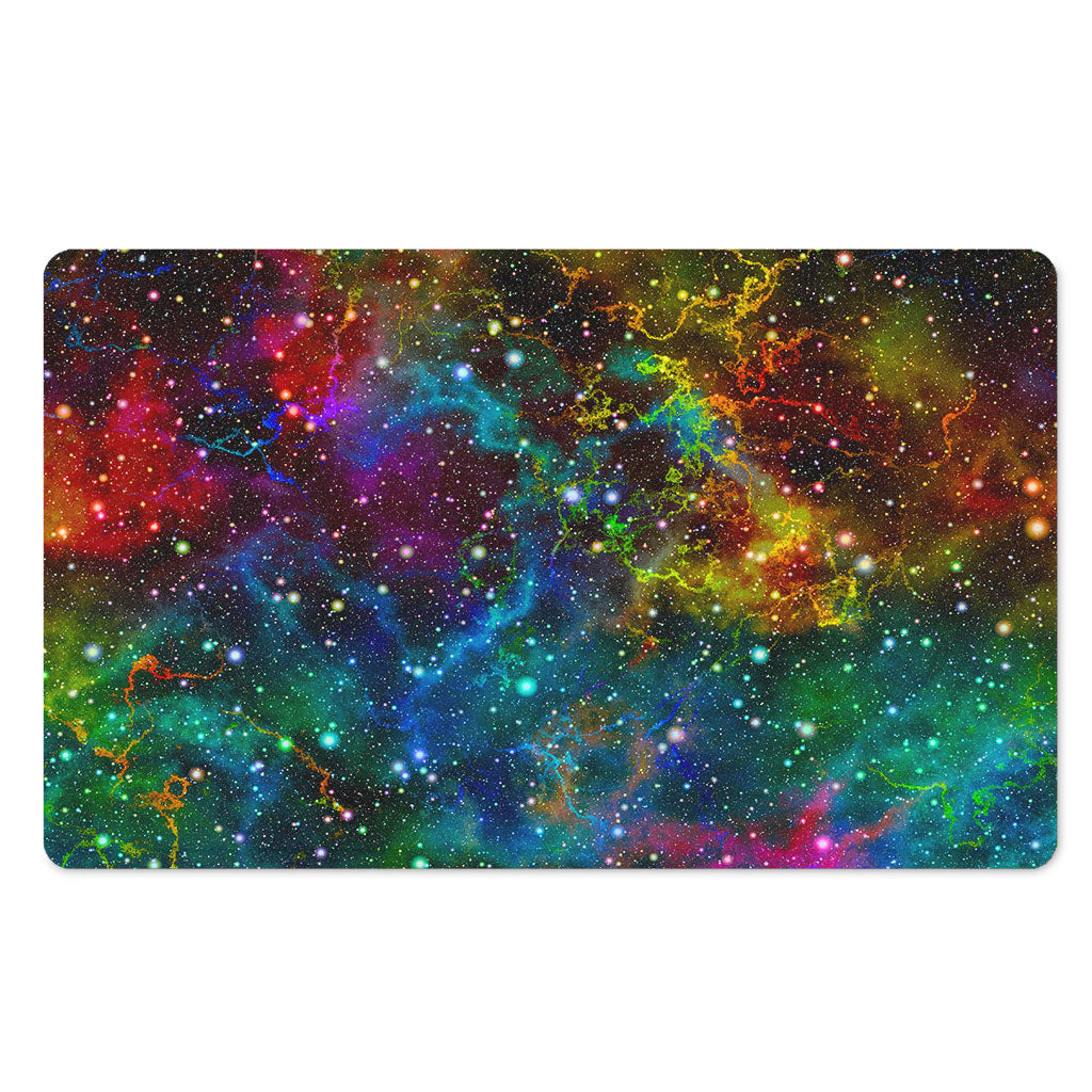 Abstract Colorful Galaxy Space Print Polyester Doormat