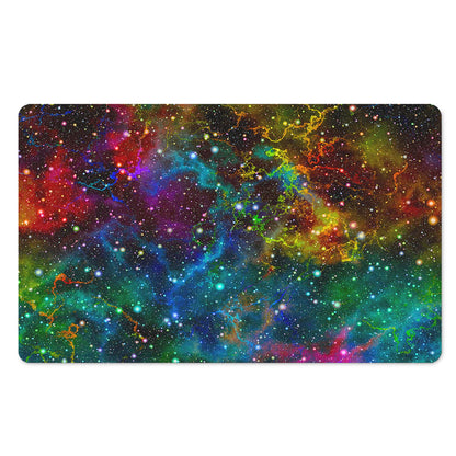 Abstract Colorful Galaxy Space Print Polyester Doormat
