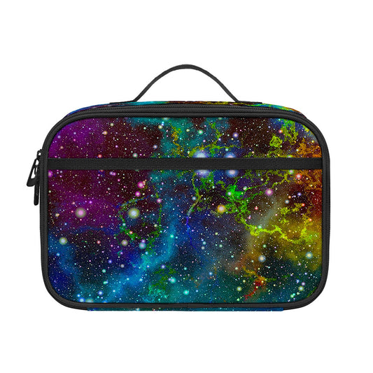 Abstract Colorful Galaxy Space Print Portable Lunch Bag