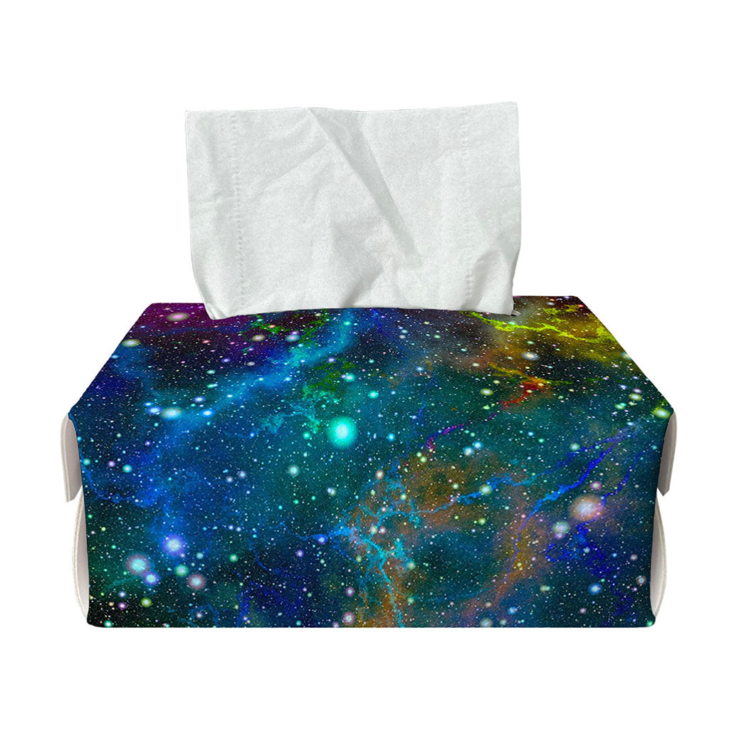 Abstract Colorful Galaxy Space Print Rectangle Tissue Box Cover