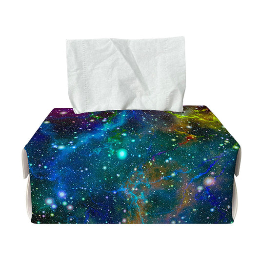 Abstract Colorful Galaxy Space Print Rectangle Tissue Box Cover