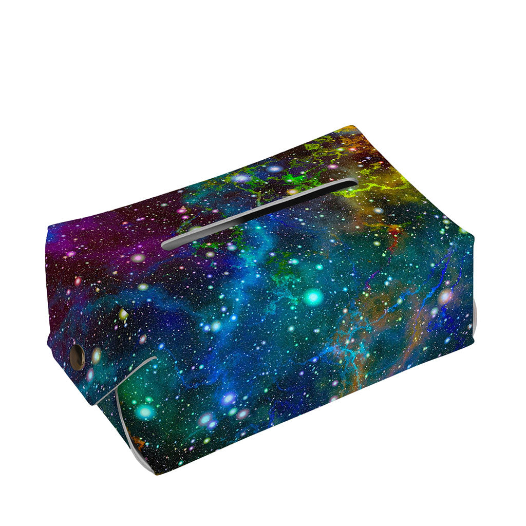 Abstract Colorful Galaxy Space Print Rectangle Tissue Box Cover