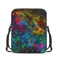 Abstract Colorful Galaxy Space Print Rectangular Crossbody Bag