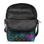 Abstract Colorful Galaxy Space Print Rectangular Crossbody Bag