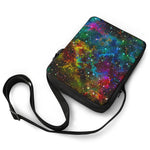 Abstract Colorful Galaxy Space Print Rectangular Crossbody Bag