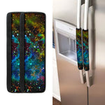 Abstract Colorful Galaxy Space Print Refrigerator Handle Covers
