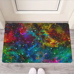 Abstract Colorful Galaxy Space Print Rubber Doormat