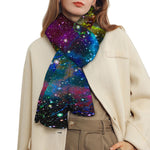 Abstract Colorful Galaxy Space Print Scarf
