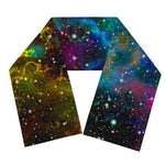 Abstract Colorful Galaxy Space Print Scarf