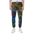 Abstract Colorful Galaxy Space Print Joggers