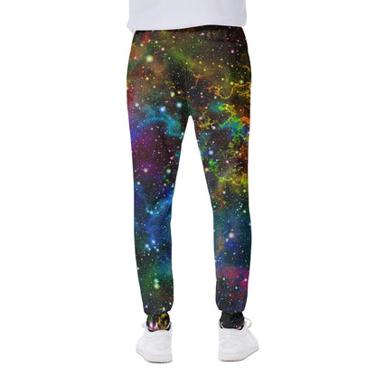 Abstract Colorful Galaxy Space Print Scuba Joggers