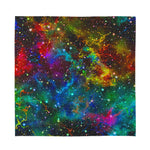 Abstract Colorful Galaxy Space Print Silk Bandana